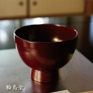 汁椀 木地呂（大）青 本漆塗（輪島塗） 寸法:13.4×9cm : せともの本舗