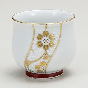 還暦祝い プレゼント 九谷焼 ぐい呑み 本金捻白粒鉄仙