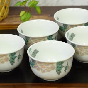 30　煎茶碗　5客　湯呑　茶道具　　49 煎茶碗 湯のみ 汲出し 桜煎茶茶碗 桜型 5客セット 湯呑み 湯飲み 汲出