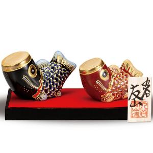 五月人形 兜 九谷焼 こいのぼり 盛 置物 コン...の商品画像