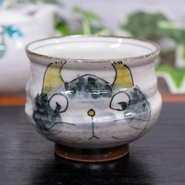 喜寿祝い プレゼント ギフト 九谷焼 湯呑み ぶち猫 70代 80代 60代 父 母