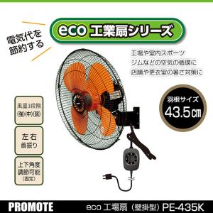 【新商品】工場扇風機 扇風機 業務用 壁掛け プロモート eco工場扇 壁掛型 43.5cm羽根 電気代節約 消費電力を51％低減 工場 スポーツジム 店舗 ニューモデル｜ワザあり買い物大事典