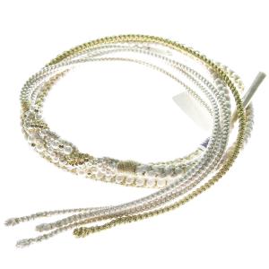 振袖用 帯締め 絹100％ パールビーズ飾り付き 帯〆 成人式や卒業式などに