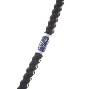 帯締め 振袖用 絹100% パールビーズ飾り付...の詳細画像2