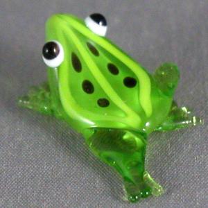 ガラス緑蛙 片足けりの詳細画像3