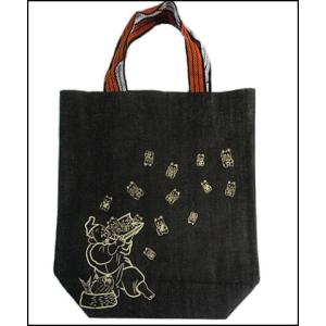 鳥獣戯画 一閑張り バッグ かごバッグ ハンドバッグ 黒 蛙 兎 中サイズ 鳥獣戯画 一閑張り バッグ かごバッグ ハンドバッグ 黒 蛙 兎 中