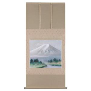 掛け軸専門 掛軸 販売 通販店 彩色山水（塩川 栖二） 年中掛け 山水画