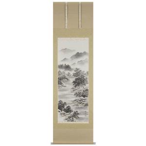 掛け軸 掛軸 竹に雀（佐藤 景月） [尺八立] 年中掛け 花鳥画 日本画