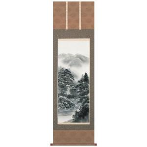 掛け軸専門 掛軸 販売 通販店 彩色山水（小林 翠月） 年中掛け 山水画