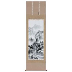 掛け軸専門 掛軸 販売 通販店 彩色山水（小林 翠月） 年中掛け 山水画