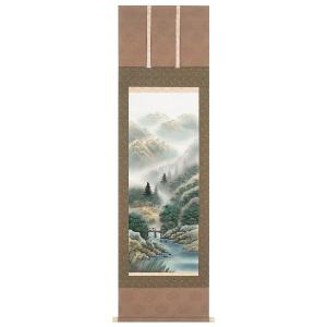 掛け軸 掛軸 竹に雀（佐藤 景月） 年中掛け 花鳥画 日本画 全国送料