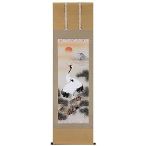 掛け軸専門 掛軸 販売 通販店 彩色山水（小林 翠月） 年中掛け 山水画