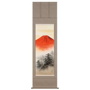 掛け軸専門 掛軸 販売 通販店 彩色山水（小林 翠月） 年中掛け 山水画