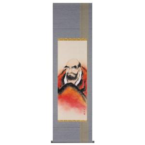 掛け軸 掛軸 竹に雀（佐藤 景月） [尺八立] 年中掛け 花鳥画 日本画