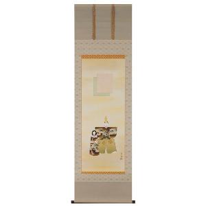 掛け軸専門 掛軸（かけじく）販売 通販店<br>立雛 （小林 翠月） <br>初節句 桃の節句 ひなまつり お雛様
