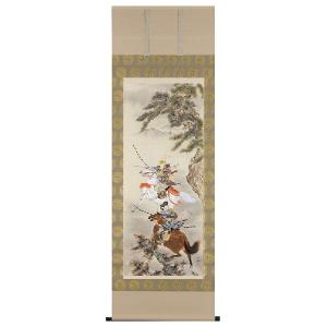 掛け軸専門 掛軸（かけじく）販売 通販店 <br>武者（藤吉 正勝） 二重箱 <br>初節句 端午の節句 こどもの日