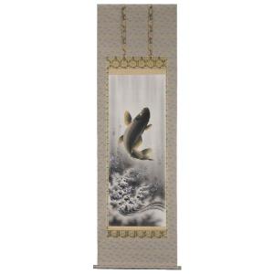 掛け軸専門 掛軸 販売 通販店 彩色山水（塩川 栖二） 年中掛け 山水画