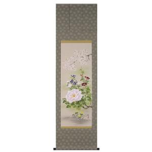 掛け軸/すずめ？/牡丹？ 掛け軸/すずめ？/牡丹？ 【公式通販】