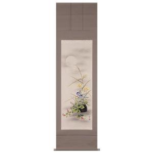 掛け軸専門店 掛軸 通販 静秋（藤沢 真二） 花鳥画 兎（うさぎ） 卯年