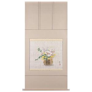 掛け軸 掛軸 竹に雀（佐藤 景月） 年中掛け 花鳥画 日本画 全国送料