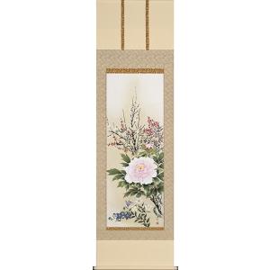 掛け軸専門店 掛軸 通販 四季草花（佐藤 景月） [尺八立] 四季花 年中