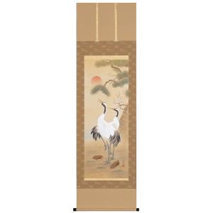 掛け軸専門 掛軸 販売 通販店 彩色山水（塩川 栖二） 年中掛け 山水画