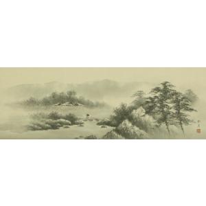 和額/らんま額 欄間額 /扁額/額装作品 水墨...の詳細画像1