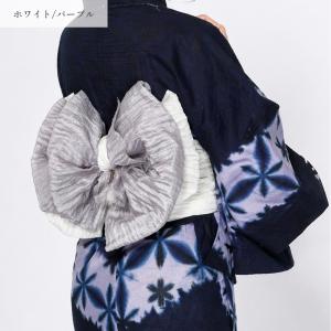 兵児帯 日本製 しわ兵児帯 ツートンカラー へ...の詳細画像5