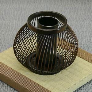 駿河竹千筋細工 花器 華つぼ 静岡県伝統工芸品 伝統工芸士・大村竹心坊