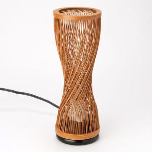 駿河竹千筋細工 行燈 行灯 筒型 小 静岡伝統工芸品 竹 照明 日本製