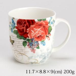半額・在庫処分　マグカップ　ローズ1　Rose mug｜wazakkawakei