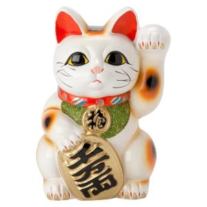 愛知 常滑焼招き猫 大入猫8号 高さ25cm 開運招福 家運隆盛 商売繁盛