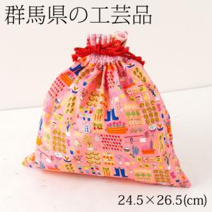 巾着袋02　群馬県の工芸品　Drawstring bag, Gunma craft｜wazakkawakei