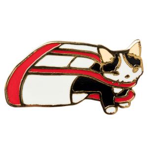 ピンズコレクション　ショルダーバッグ (PZ-57)　ポタリングキャット　Cat pins, Pottering cat｜wazakkawakei