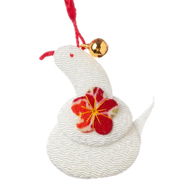 京都夢み屋　十二支根付　巳 -へび- (YE15-15)　ちりめん細工の干支小物　Japanese ...