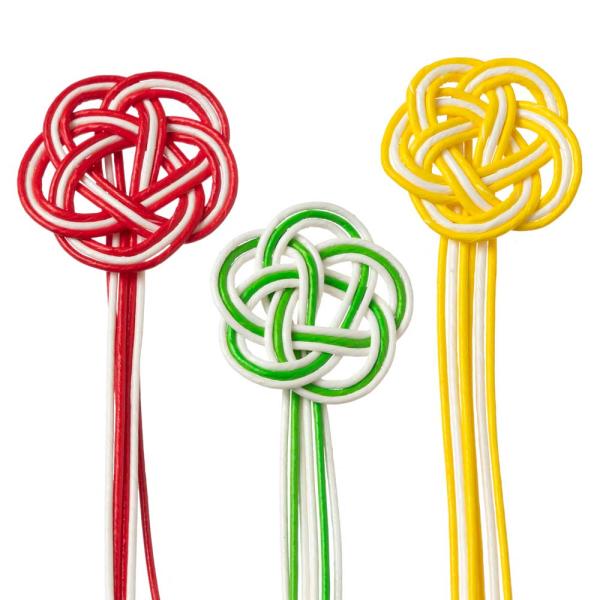 飾り水引　梅結び　就労継続支援事業所に制作をお願いした飾り水引　Decorative mizuhik...