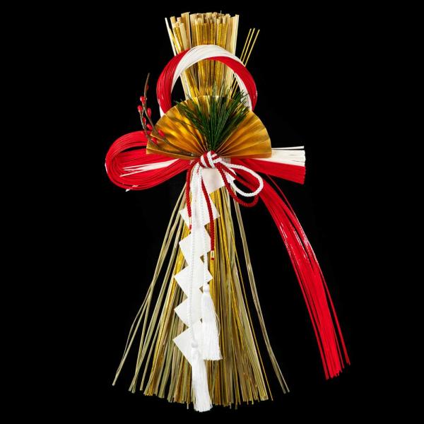 竹治郎　越後魚沼飾り　祝（いわい）　正月飾り　注連飾り　新潟県南魚沼産稲わら使用　和モダンな玄関飾り...