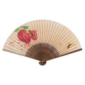 和詩倶楽部 進撃扇 石榴と雀蜂 扇子 七寸五分 ...の商品画像