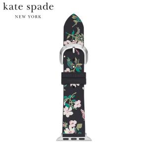 Kate Spade ケイトスペード Apple Watch用ベルト アップルウォッチ シリコン 38/40/41mm対応 ブラック KSS0011｜wbc-store-khm