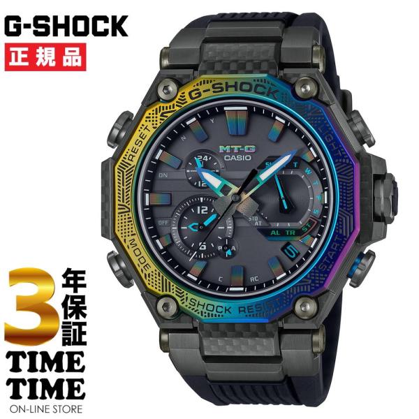 CASIO カシオ G-SHOCK Gショック MT-G ソーラー電波 レインボー ブラック MTG...