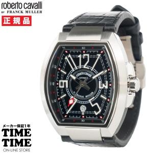 roberto cavalli BY FRANCK MULLER ロベルト・カヴァリ バイ フランク・ミュラー 自動巻 ブラック メンズ RV1G207L0041 【安心の1年保証】｜wbc-store-khm