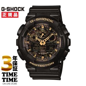 CASIO カシオ G-SHOCK Gショック カモフラージュダイアル ブラック ゴールド GA-100CF-1A9JF 【安心の5年保証】