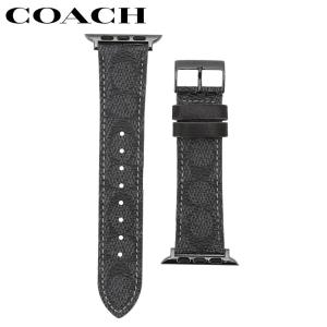 COACH コーチ Apple Watch用ベルト Black Signature Canvas 42mm/44mm対応 14700044｜wbc-store-khm