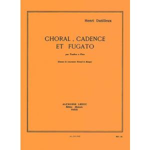 (楽譜) コラール、カデンツァとフガート / 作曲：アンリ・デュティユー(トロンボーン＆ピアノ)