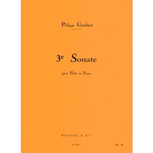 (楽譜) フルート・ソナタ第3番 / 作曲：フィリップ・ゴーベール (フルート＆ピアノ)