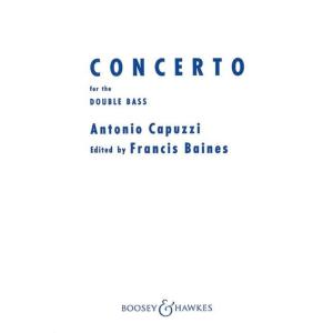 (楽譜) コントラバス協奏曲 / 作曲：ジュゼッペ・アントニオ・カプッツィ (コントラバス＆ピアノ)