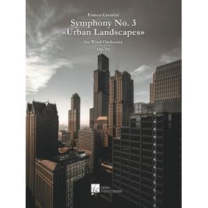 (楽譜) 交響曲第3番「都市の風景」作品55 / 作曲：フランコ・チェザリーニ (吹奏楽)(大判スコア+パート譜セット)｜wbpplus