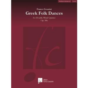 (楽譜) ギリシャ民謡組曲 / 作曲：フランコ・チェザリーニ (ダブル・ウィンド・クインテット)(スコア+パート譜セット)｜wbpplus