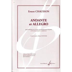 (楽譜) アンダンテとアレグロ / 作曲：エルネスト・ショーソン　編曲：ロベール・フォンテーヌ