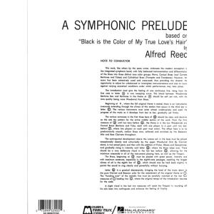 (楽譜) シンフォニック・プレリュード / 作曲：アルフレッド・リード (吹奏楽)(フルスコアのみ)｜wbpplus